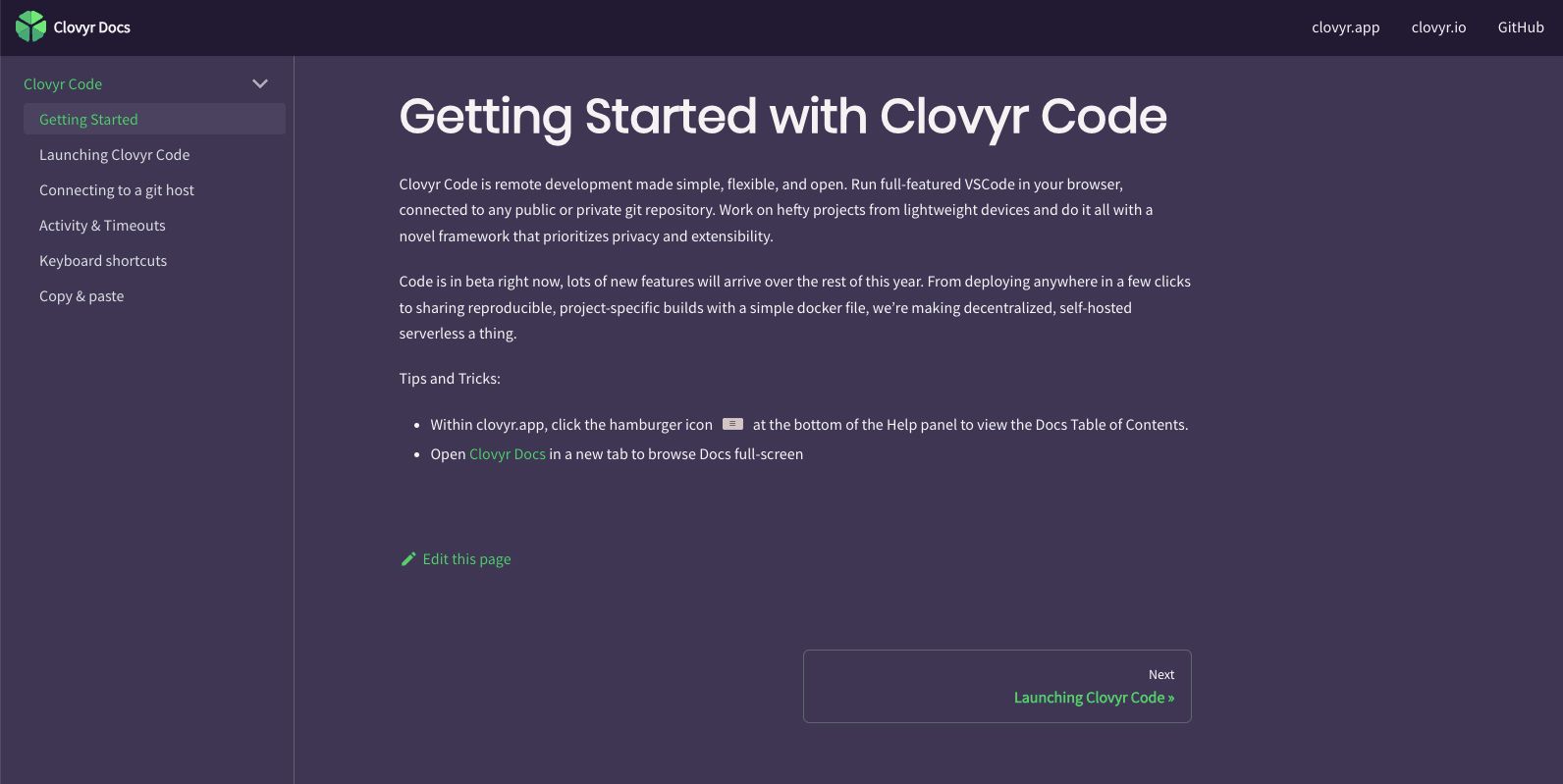 Getting Started Using Clovyr